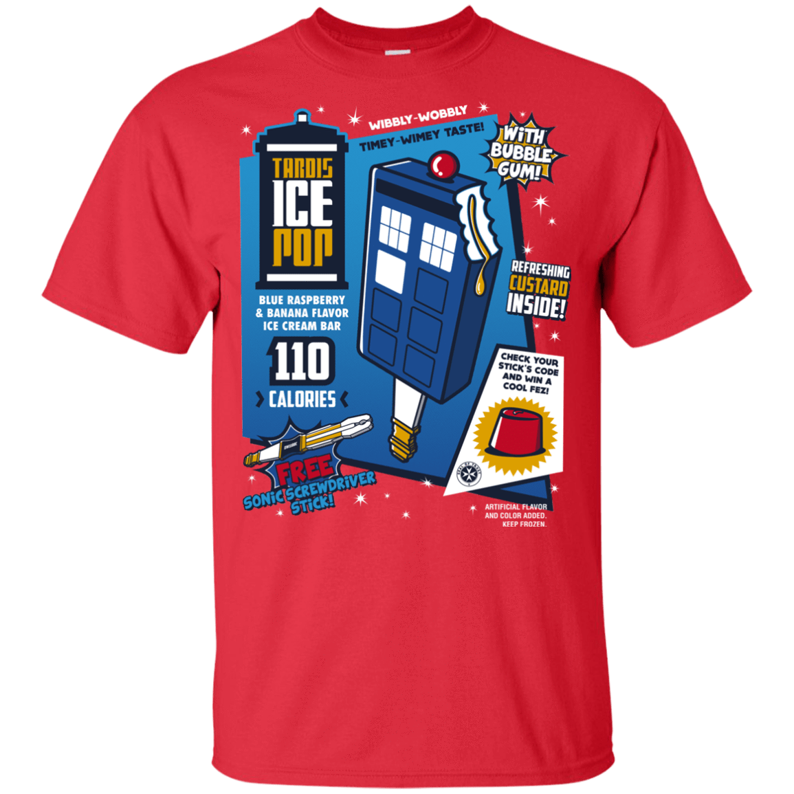 T-Shirts Red / YXS Tardis Ice Pop Youth T-Shirt