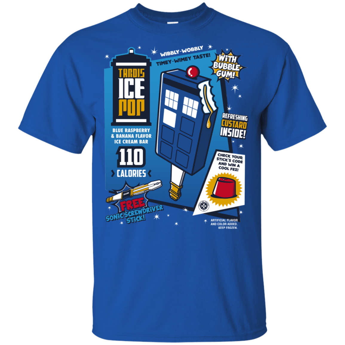 T-Shirts Royal / YXS Tardis Ice Pop Youth T-Shirt