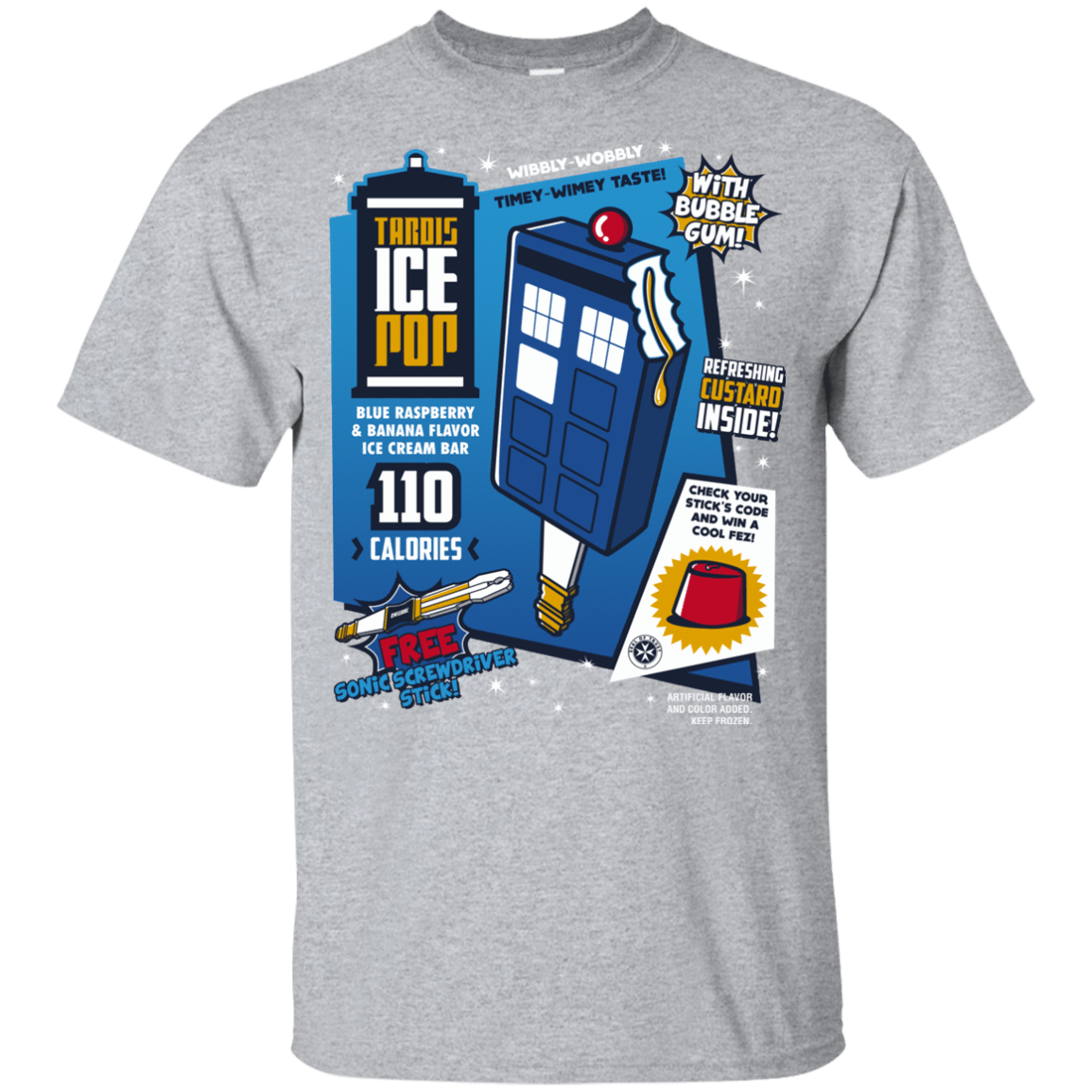 T-Shirts Sport Grey / YXS Tardis Ice Pop Youth T-Shirt