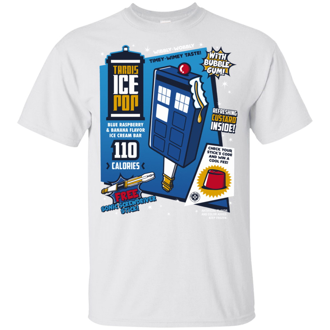 T-Shirts White / YXS Tardis Ice Pop Youth T-Shirt