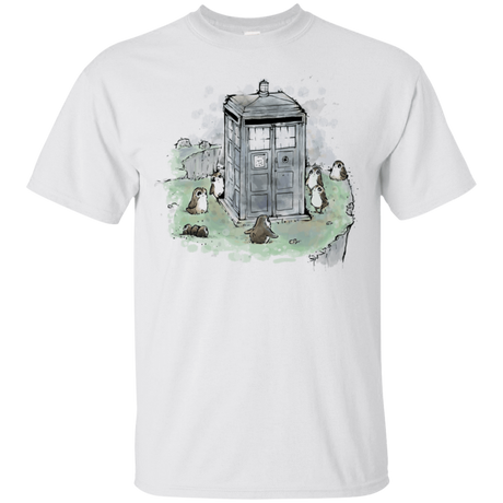 T-Shirts White / S Tardis in Jedi Island T-Shirt