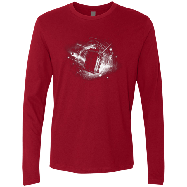 T-Shirts Cardinal / Small Tardis Men's Premium Long Sleeve