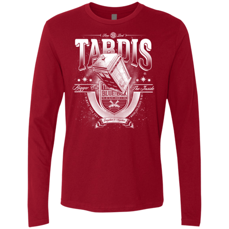 T-Shirts Cardinal / Small Tardis Men's Premium Long Sleeve