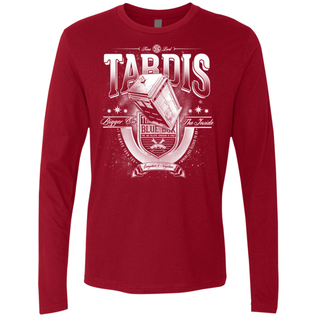 T-Shirts Cardinal / Small Tardis Men's Premium Long Sleeve