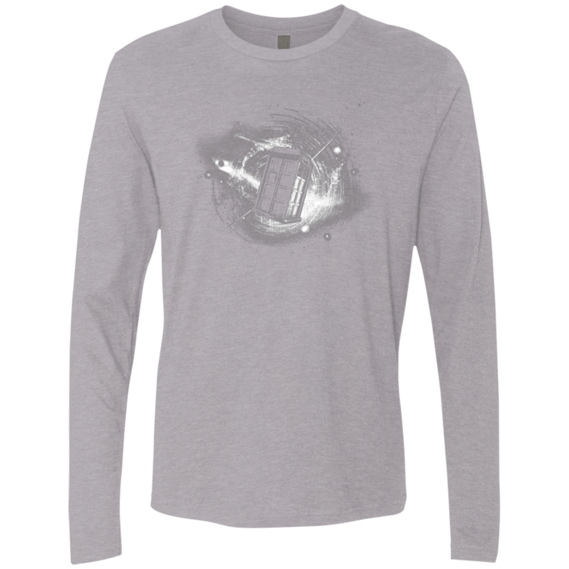 T-Shirts Heather Grey / Small Tardis Men's Premium Long Sleeve