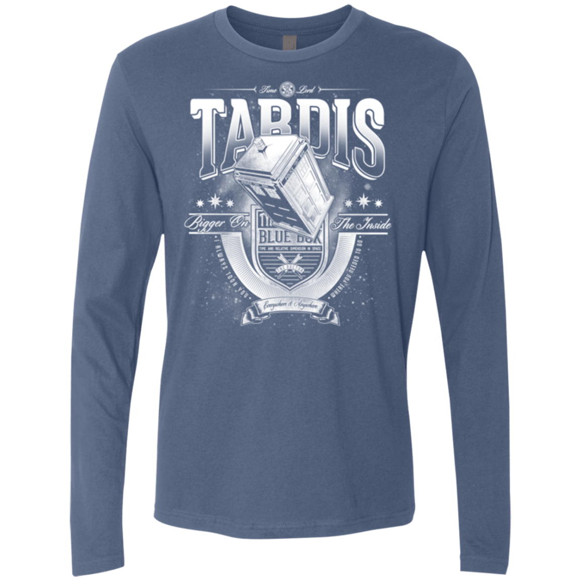 T-Shirts Indigo / Small Tardis Men's Premium Long Sleeve