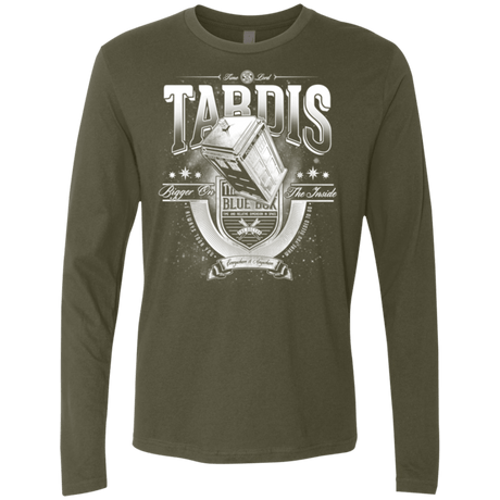 T-Shirts Military Green / Small Tardis Men's Premium Long Sleeve