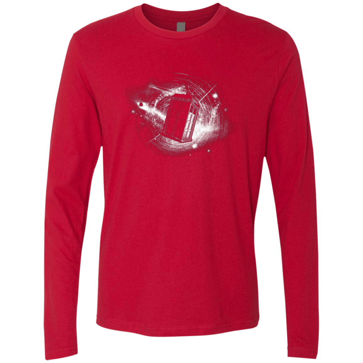 T-Shirts Red / Small Tardis Men's Premium Long Sleeve