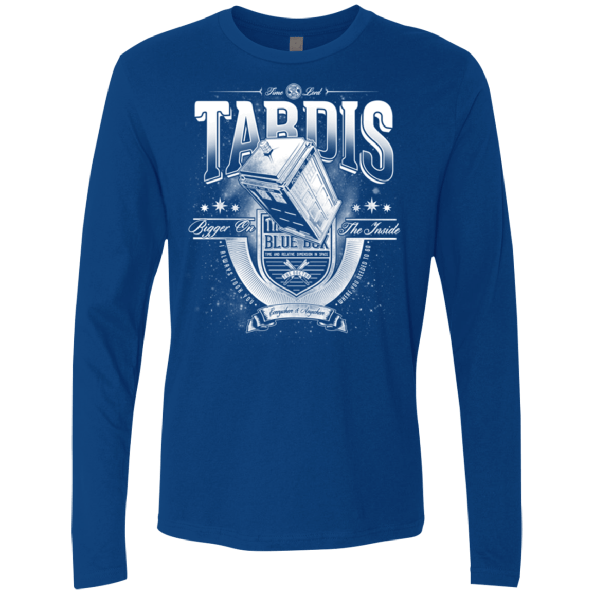 T-Shirts Royal / Small Tardis Men's Premium Long Sleeve