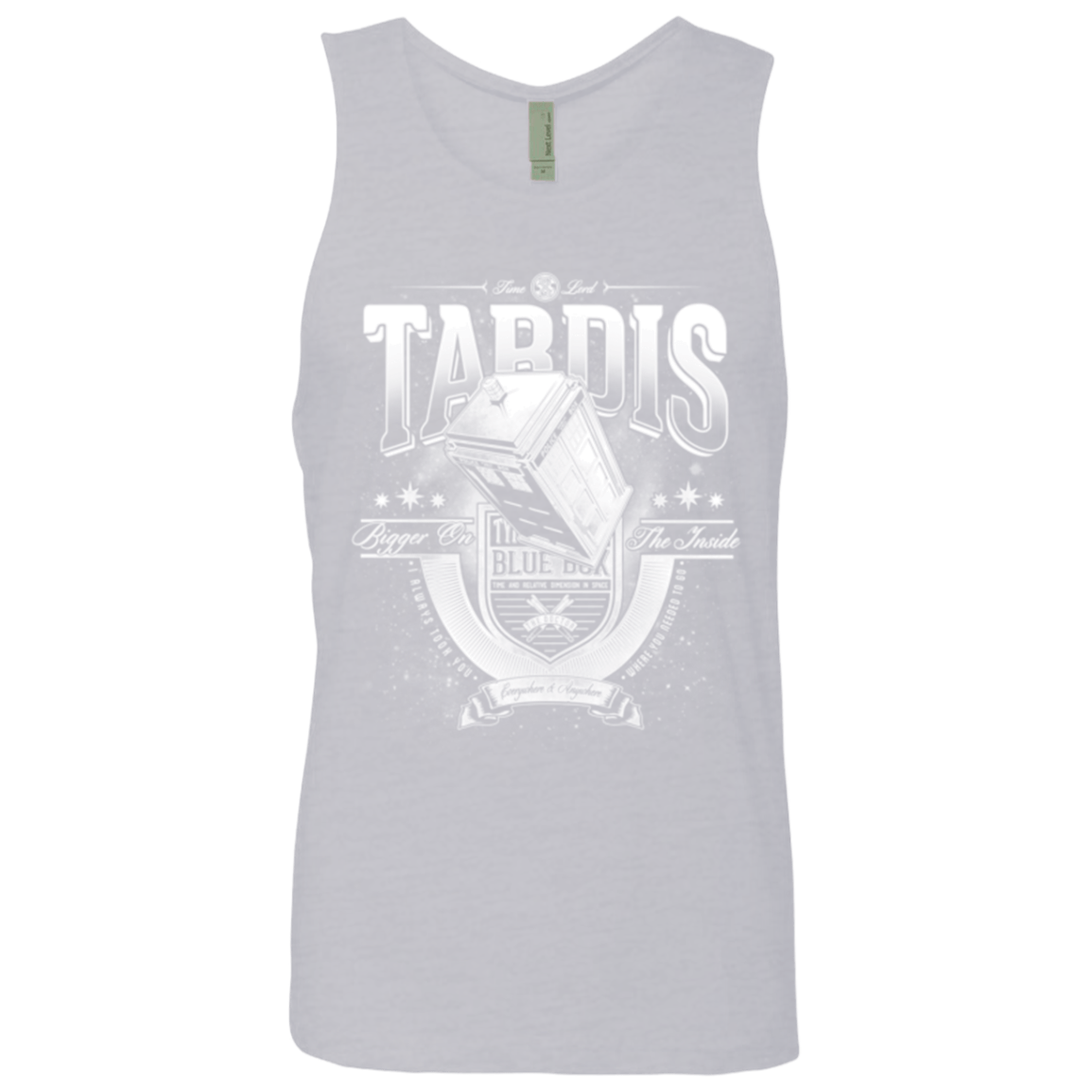 T-Shirts Heather Grey / Small Tardis Men's Premium Tank Top