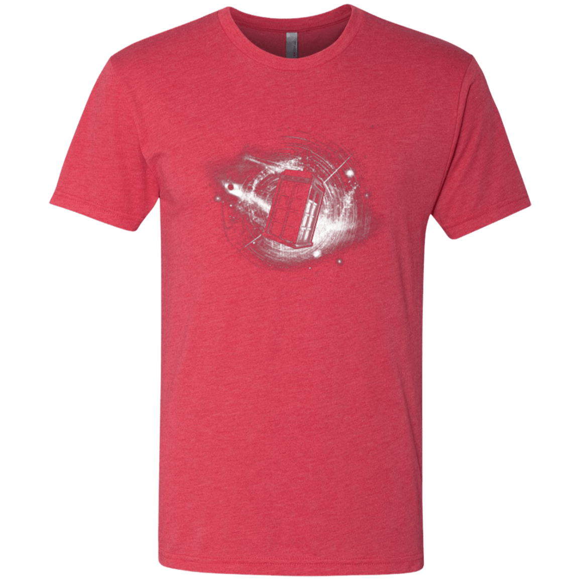 T-Shirts Vintage Red / Small Tardis Men's Triblend T-Shirt
