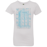 T-Shirts White / YXS Tardis Plan Girls Premium T-Shirt