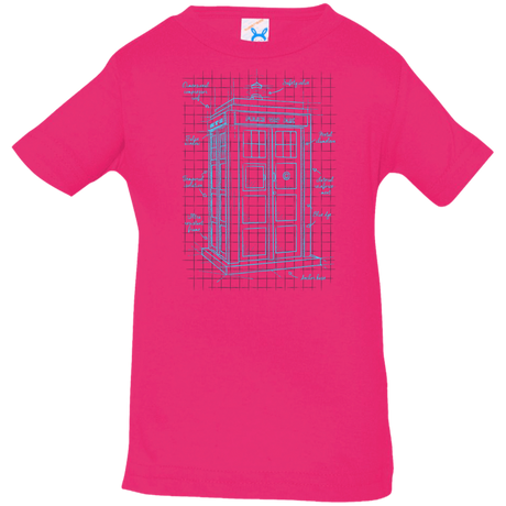 T-Shirts Hot Pink / 6 Months Tardis Plan Infant Premium T-Shirt