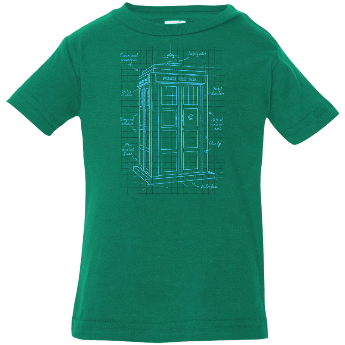 T-Shirts Kelly / 6 Months Tardis Plan Infant Premium T-Shirt