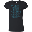 T-Shirts Black / S Tardis Plan Junior Slimmer-Fit T-Shirt