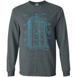 Tardis Plan Men's Long Sleeve T-Shirt