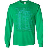 Tardis Plan Men's Long Sleeve T-Shirt