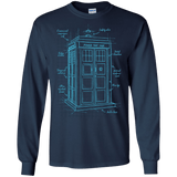 Tardis Plan Men's Long Sleeve T-Shirt