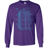 Tardis Plan Men's Long Sleeve T-Shirt