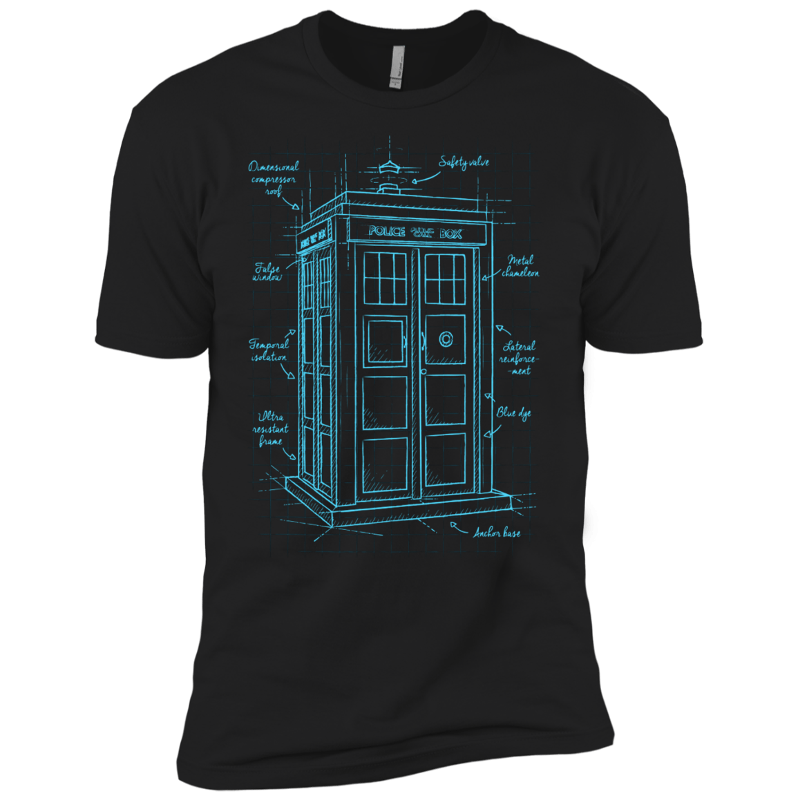 Tardis Plan Men's Premium T-Shirt