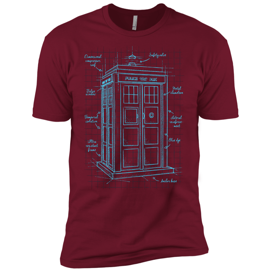 Tardis Plan Men's Premium T-Shirt