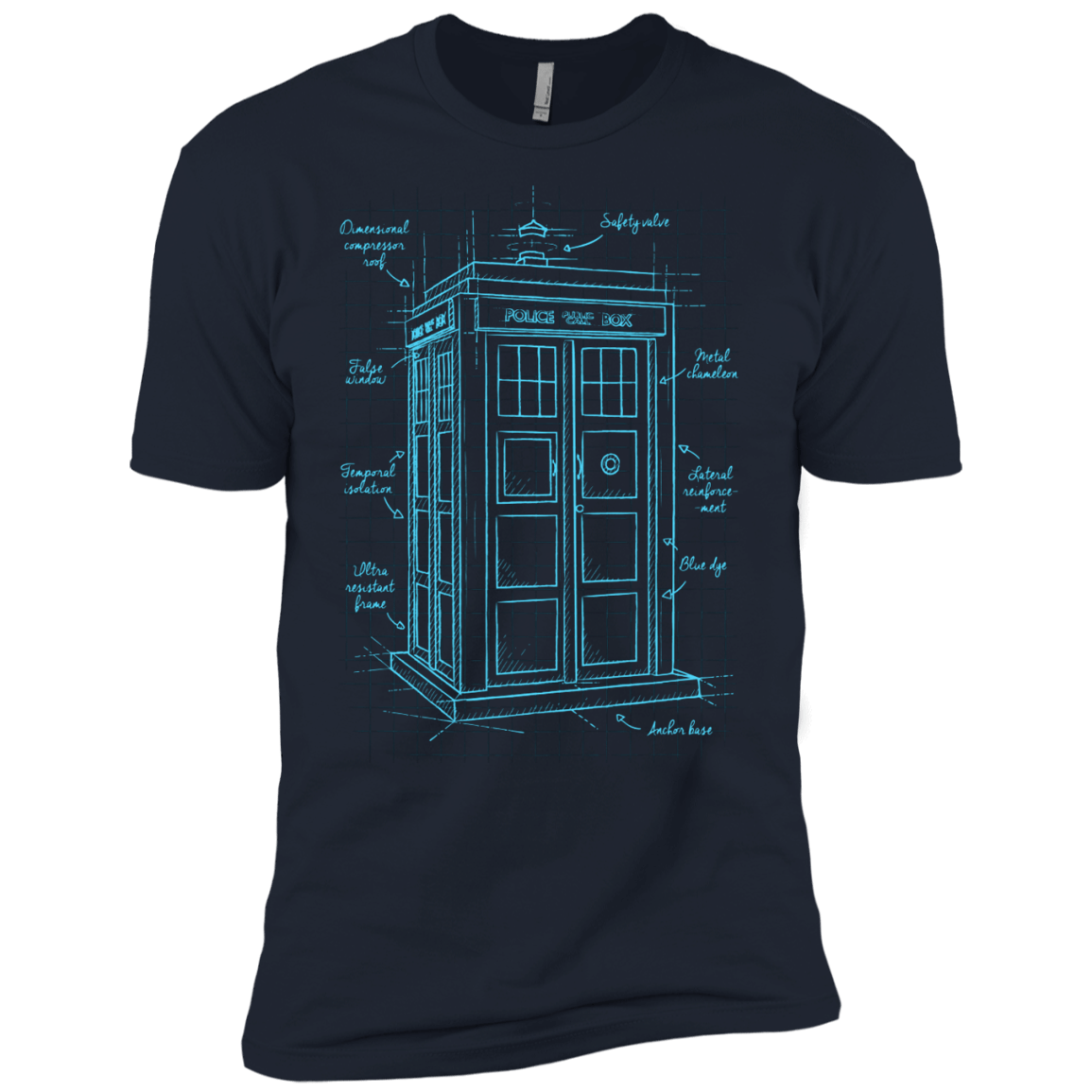 Tardis Plan Men's Premium T-Shirt