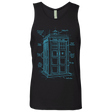 T-Shirts Black / S Tardis Plan Men's Premium Tank Top