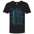 T-Shirts Black / X-Small Tardis Plan Men's Premium V-Neck