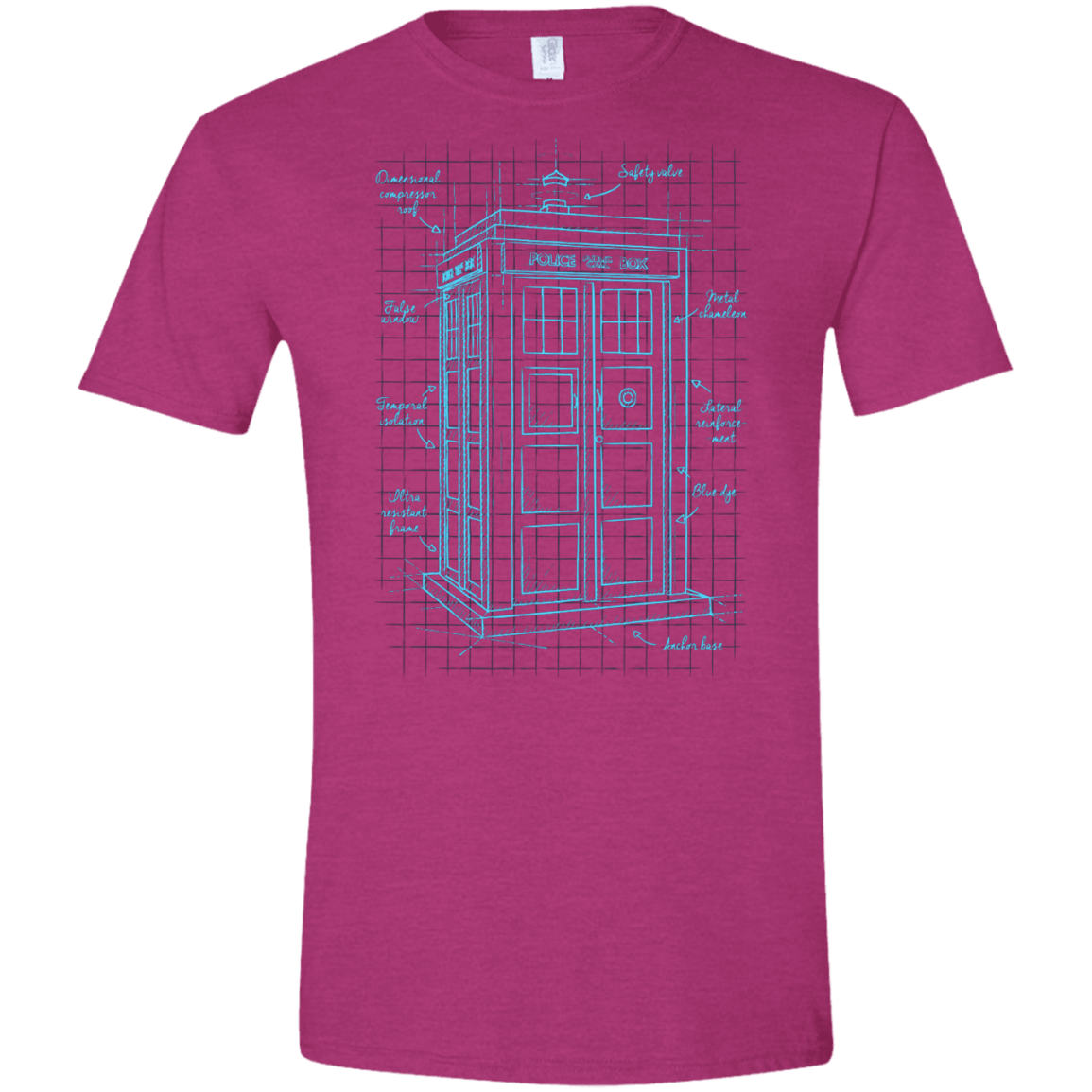 Tardis Plan Men's Semi-Fitted Softstyle