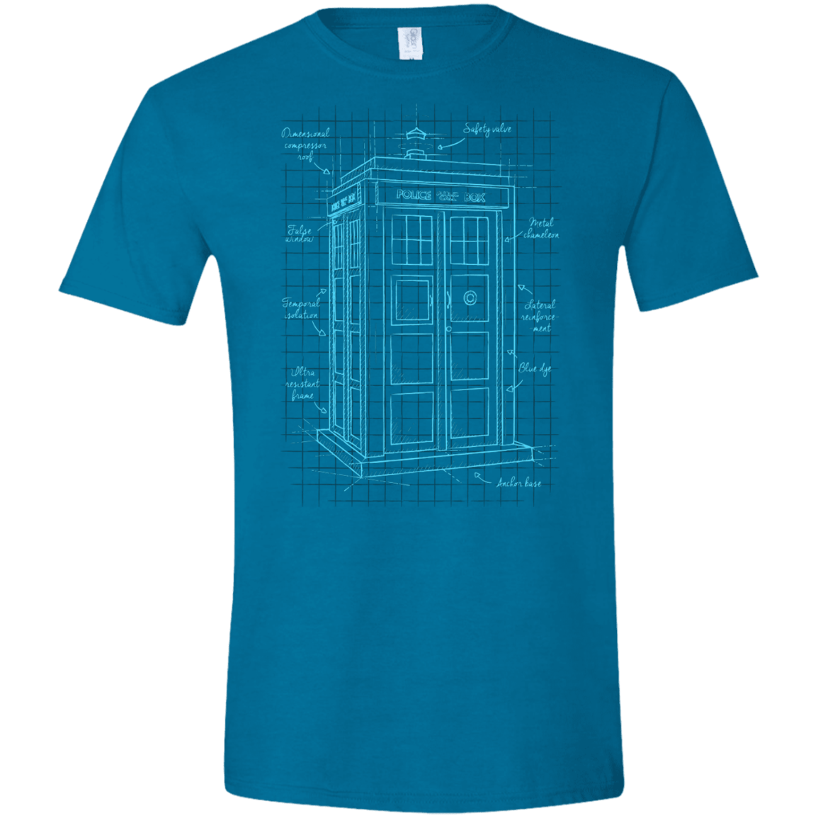 Tardis Plan Men's Semi-Fitted Softstyle