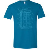 Tardis Plan Men's Semi-Fitted Softstyle