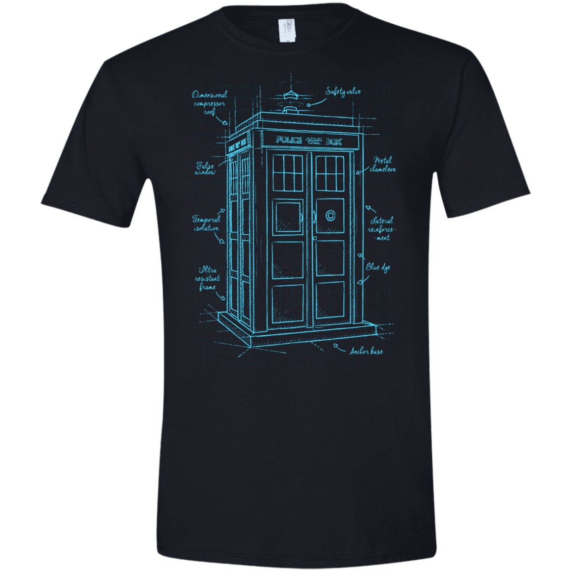 Tardis Plan Men's Semi-Fitted Softstyle