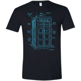 Tardis Plan Men's Semi-Fitted Softstyle