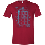 Tardis Plan Men's Semi-Fitted Softstyle