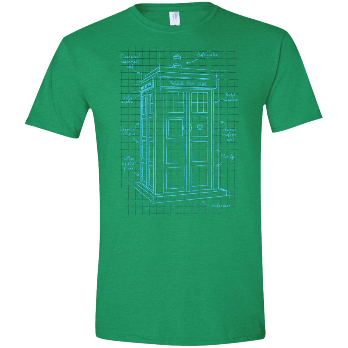 Tardis Plan Men's Semi-Fitted Softstyle