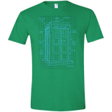 Tardis Plan Men's Semi-Fitted Softstyle