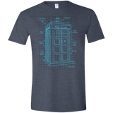 Tardis Plan Men's Semi-Fitted Softstyle