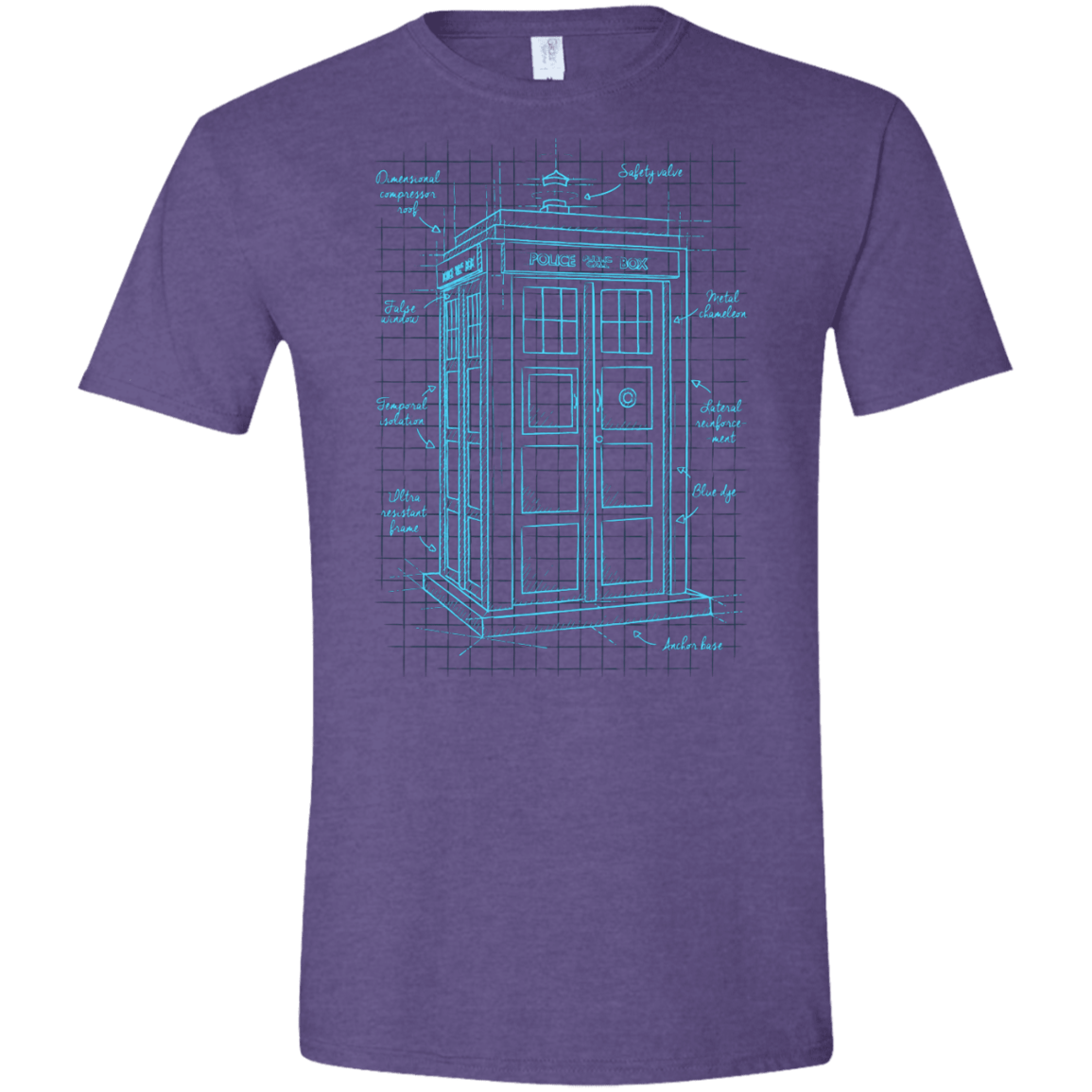 Tardis Plan Men's Semi-Fitted Softstyle