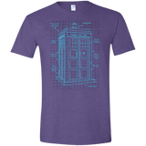 Tardis Plan Men's Semi-Fitted Softstyle