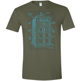 Tardis Plan Men's Semi-Fitted Softstyle