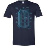 Tardis Plan Men's Semi-Fitted Softstyle