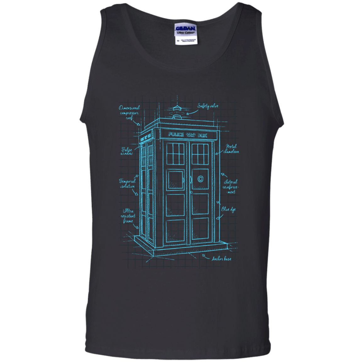 Tardis Plan Men's Tank Top