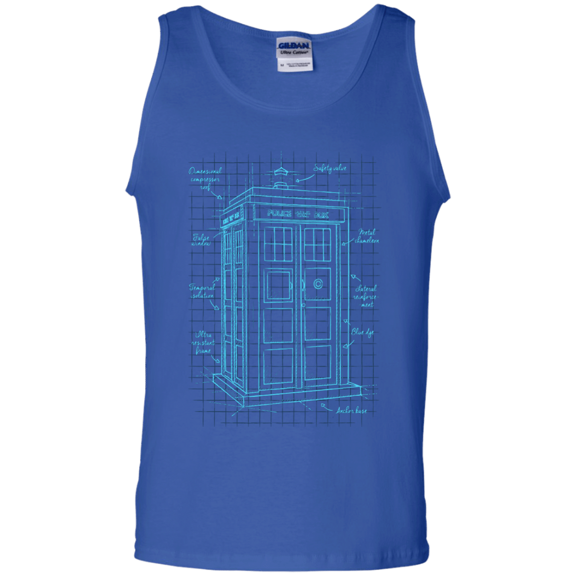 Tardis Plan Men's Tank Top