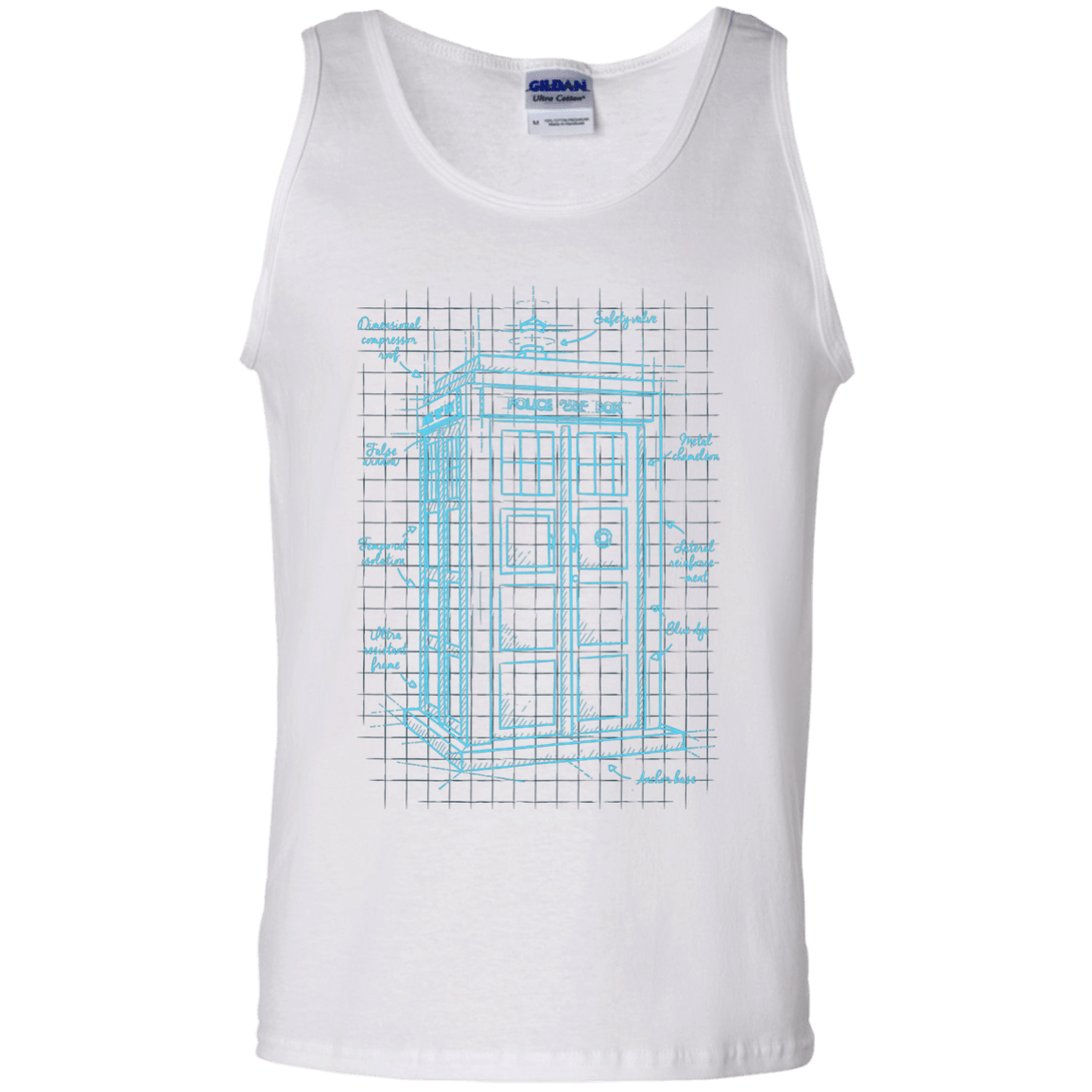 Tardis Plan Men's Tank Top