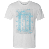 T-Shirts Heather White / S Tardis Plan Men's Triblend T-Shirt