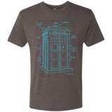 T-Shirts Macchiato / S Tardis Plan Men's Triblend T-Shirt
