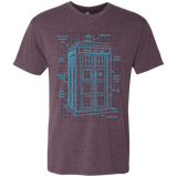 T-Shirts Vintage Purple / S Tardis Plan Men's Triblend T-Shirt