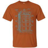 T-Shirts Texas Orange / S Tardis Plan T-Shirt
