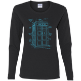 T-Shirts Black / S Tardis Plan Women's Long Sleeve T-Shirt