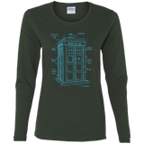 T-Shirts Forest / S Tardis Plan Women's Long Sleeve T-Shirt
